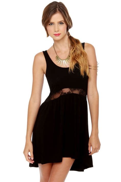 Cute Little Black Dress High Low Dress Tank Dress 33 00 Lulus