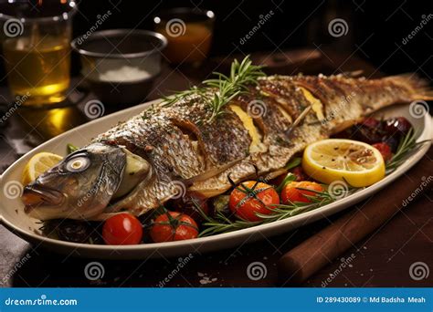 Indulge In A Whole Roasted Branzino A Mediterranean Sea Bass Expertly