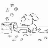 Messy Dog Surfnetkids Coloring sketch template