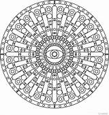 Coloring Mandala Circular Mandalas Pages Designs Printable Patterns Adult Detail Library Clipart Meditation sketch template