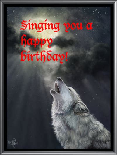 singing   happy birthday wolf happy birthday myniceprofilecom