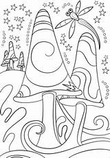 Trippy Shrooms Stoner Supercoloring Sztuki Drukuj sketch template
