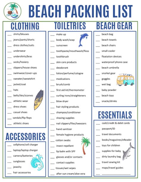 beach holiday packing list family thesimpleparent peasy beachvacations
