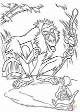 Coloring Pages Rafiki Mandrill Printable sketch template