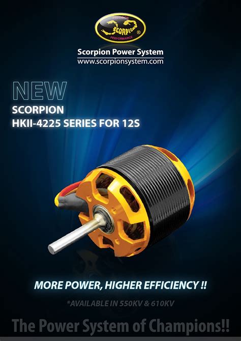 released scorpion hkii  series   lipo scorpion power system