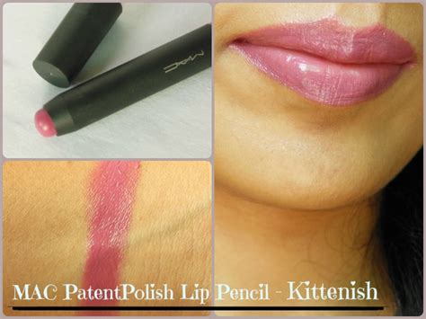 Mac Patentpolish Lip Pencil Kittenish Review Swatch Lotd Beauty