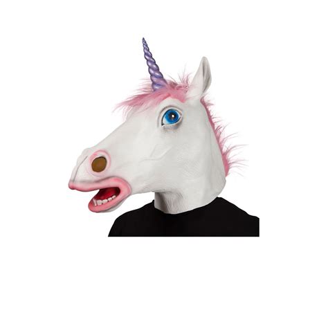unicorn head mask rubber halloween animal mask  kids adult  ebay