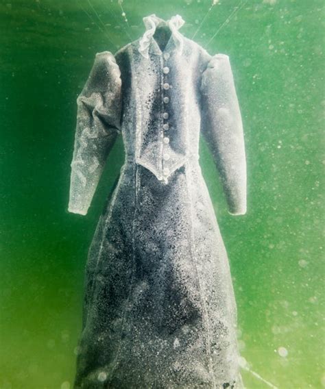 Underwater Dress Dead Sea Salt London Art Exhibition