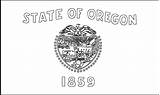 Oregon Flag State Coloring Template Pages sketch template