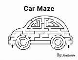 Maze Mazes Museprintables Puzzles Racecar sketch template