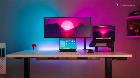 multi monitor computer desk setup ideas  tech lovers