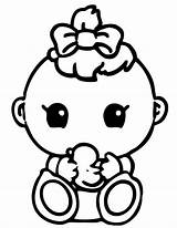 Coloring Baby Pages Girl Printable Cute Print Squinkies Shower Babies Girls Clipart Kids Color Colouring Sheets Book Boy Cartoon Printables sketch template