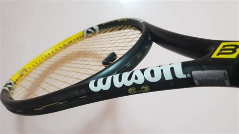 wilson hyper hammer  carbon oversize tennis racket sports