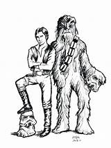 Solo Han Coloring Chewbacca Pages Color Print Getcolorings Printable sketch template
