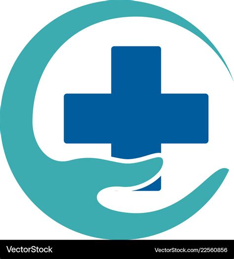 clinic care logo icon design royalty  vector image