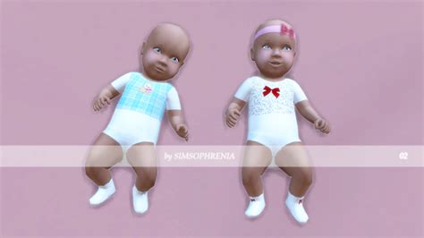 sims  ccs   cute baby clothes  simsophrenia