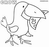 Crow Coloring Pages Sheet Colorings sketch template