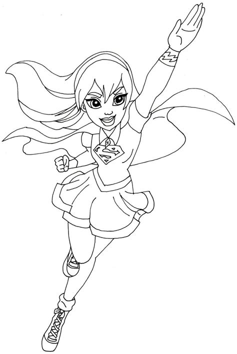 dc super hero girls  coloring page  printable coloring pages