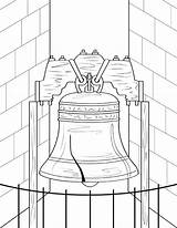 Liberty Bell Coloring Pages Printable Template Museprintables Choose Board sketch template