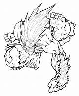 Fighter Street Blanka Coloring Pages Akuma Deviantart Template Mania Search sketch template