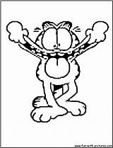 Garfield Coloring Tease Fun Pages sketch template