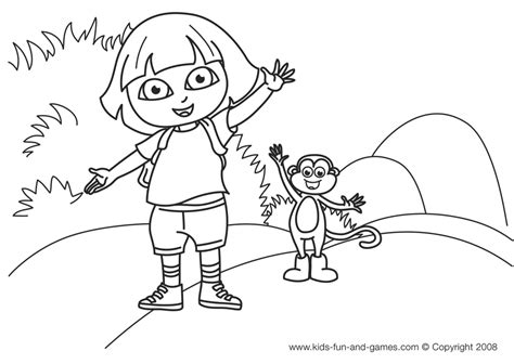 dora coloring pages   print coloring home