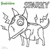 Coloring Frankenweenie Pages Disney Printable Burton Tim Halloween Printables Colouring Sparky Dog Kids Christmas Movie Choose Board Spoonful sketch template