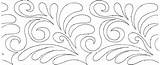 Quilting Pantograph Patterns Designs Flourish Meadowlyon Pantographs Edge Stoneware American Set Continuous Line Americana Carlynstudio sketch template