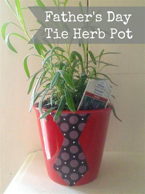 diy father s day tie herb pot