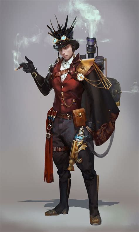 Pin By Randy Jones On Sketches Steampunk Characters Steampunk