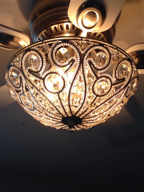 crystal ceiling fan light kit  methods  modernize  ceiling warisan lighting