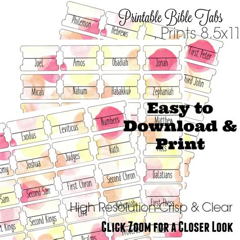 printable bible tab placement guide printable templates