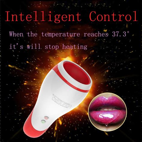 oral sex toys usb rechargeable stroker red mouth male masturbators