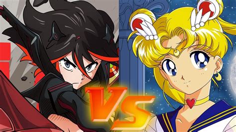 ryuko matoi vs sailor moon magical girl battle to the death youtube