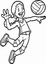 Volleyball Coloring Pages Suit Playing Bathing Sports Players Printable Getcolorings Kids Outline Color Getdrawings Drawing sketch template