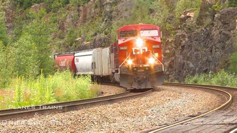 cp rail fright train approaching rogers pass pure sound youtube