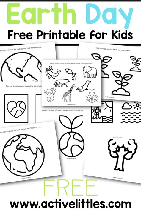 earth day worksheets  printables active littles