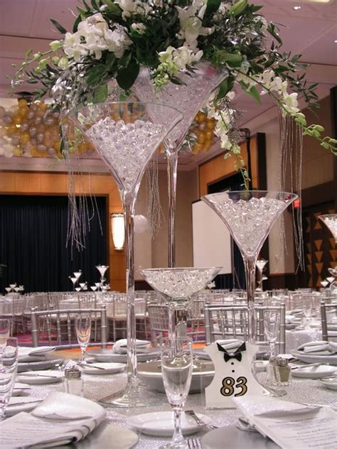 Wedding Flowers In Martini Glasses Martini Glass Centerpiece Wedding