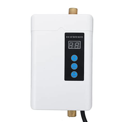 kw tankless water heater small white ipx  household fast heating machine