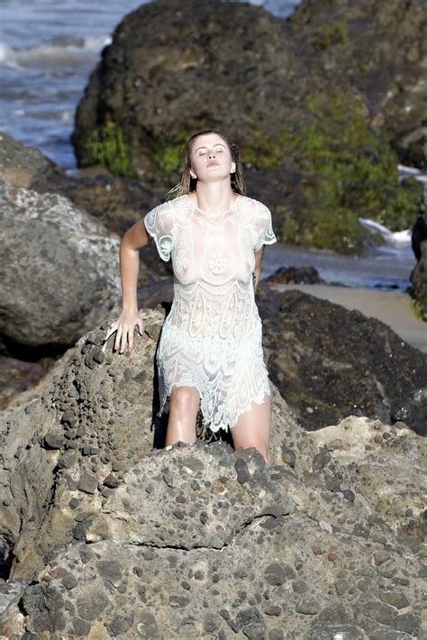 ireland baldwin topless and sexy on the beach in malibu scandal planet