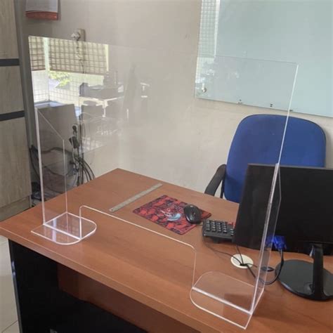 jual acrylic table divider pembatas meja acrylic  cm