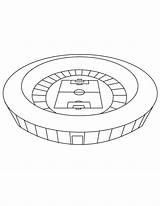 Stadium Drawing Pages Coloring Soccer Cup Getdrawings Color Hellokids Print sketch template