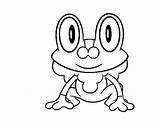 Pokemon Froakie Coloring Pages Color Print Getcolorings Printable sketch template