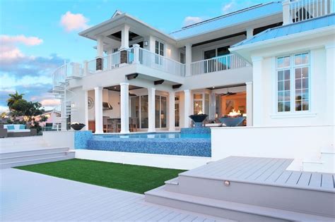 luxury  story beach house plan