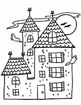 Coloring Halloween House Haunted Pages Kids Do Printactivities Ghosts Printed Appear Printables Navigation Print Only When Will sketch template