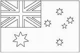 Drapeau Australie Imprimer Banderas Drapeaux Fahnen Coloriages Bandiere Bandiera Adultos Adulti Justcolor Des sketch template