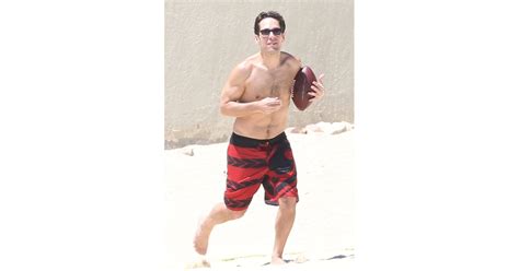 paul rudd showed off his football skills — and incredible body celebrity vacation pictures