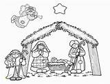 Nativity Manger Colorine Divyajanani Circus sketch template