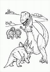 Coloring Pages Dinosaurs Dinosaur Printable Triceratops Rex Color Kids Disney Printables Defending Realistic Children Her Number Clipart Sheets Print Goodnight sketch template