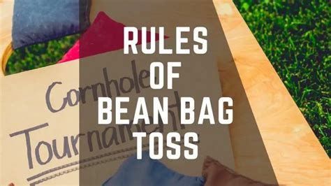 rules  bean bag toss      bean bags expert